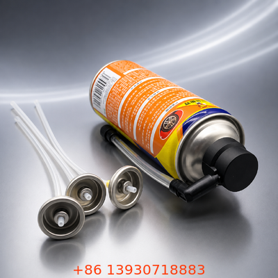 Valvola di gonfiaggio per pneumatici in ottone resistente alla corrosione con design ad alto flusso e connettore a scatto per barattoli di sigillante