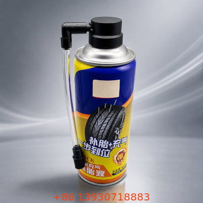 Valvola gonfiatrice pneumatica aerosol in lamiera da un pollice con colore di attuatore personalizzabile per la manutenzione degli pneumatici