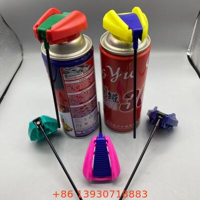 Tappo a grilletto pieghevole premium per aerosol con meccanismo di blocco a prova di perdite e tubo di estensione integrato per spruzzo a doppia azione