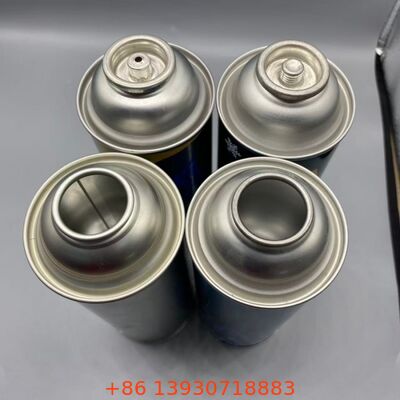 Cassetta Gas Ad Alta Pressione 18-21 Bar Aerosol Bomboletta Vuota In Latta 65mm 57mm