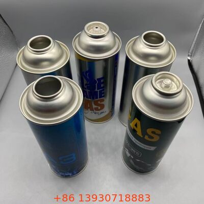 Cassetta Gas Ad Alta Pressione 18-21 Bar Aerosol Bomboletta Vuota In Latta 65mm 57mm