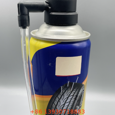 Valvola di gonfiaggio per pneumatici aerosol da un pollice con struttura in banda stagnata e personalizzazione OEM per la cura dell'autoveicolo