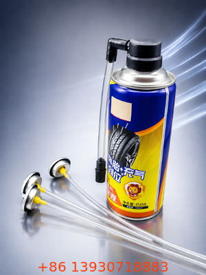Valvola di distribuzione dell'aerosol da un pollice e assemblaggio dell'attuatore con costruzione in latta e personalizzazione OEM per la riparazione degli pneumatici