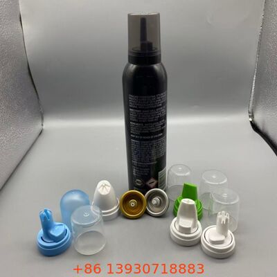 Mousse per capelli a lunga tenuta resistente alla corrosione con valvola aerosol e funzionalità a 360 gradi per erogazione di schiuma ricca