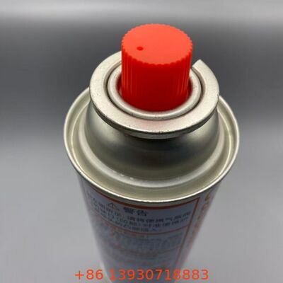 Valvola aerosol a gas butano a prova di perdite con tecnologia a doppia tenuta e ugello di precisione per stufe a cassetta