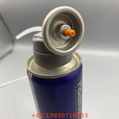 Valvola aerosol resistente allo scintillio dei capelli con ugello in acciaio inossidabile resistente alla corrosione e foglia ultra-fina per spray di styling professionali