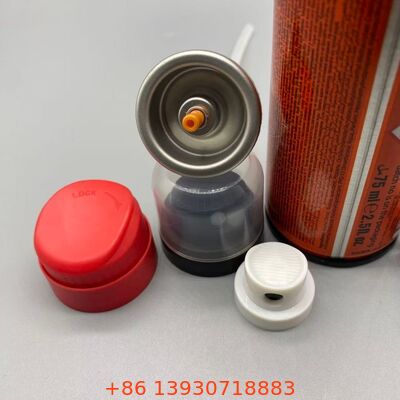 Valvola aerosol a colla per capelli a spruzzo continuo con ugello anti-obstruzione di nebbia di precisione e design resistente ai prodotti chimici