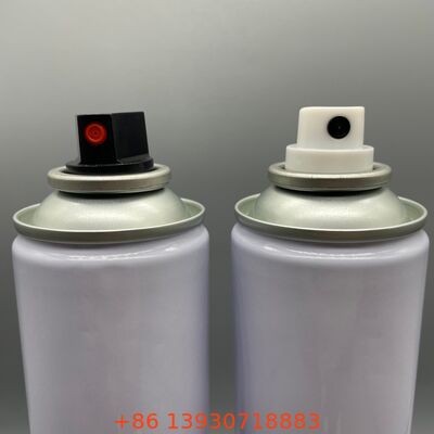 Valvola aerosol maschile e attuatore a colori personalizzati con superficie verniciata resistente agli UV e prestazioni di sigillamento forti
