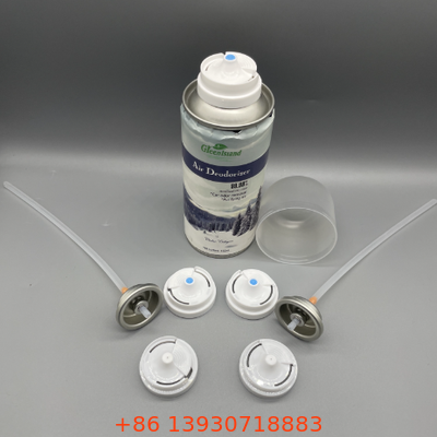 Valvola per aerosol deodorante da 25,4 mm con attuatore spray regolabile e design anti-intasamento