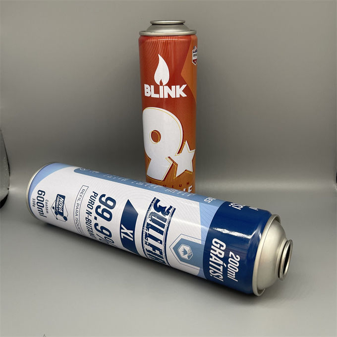 Close-up of universal 360° dual-valve system on empty lighter can